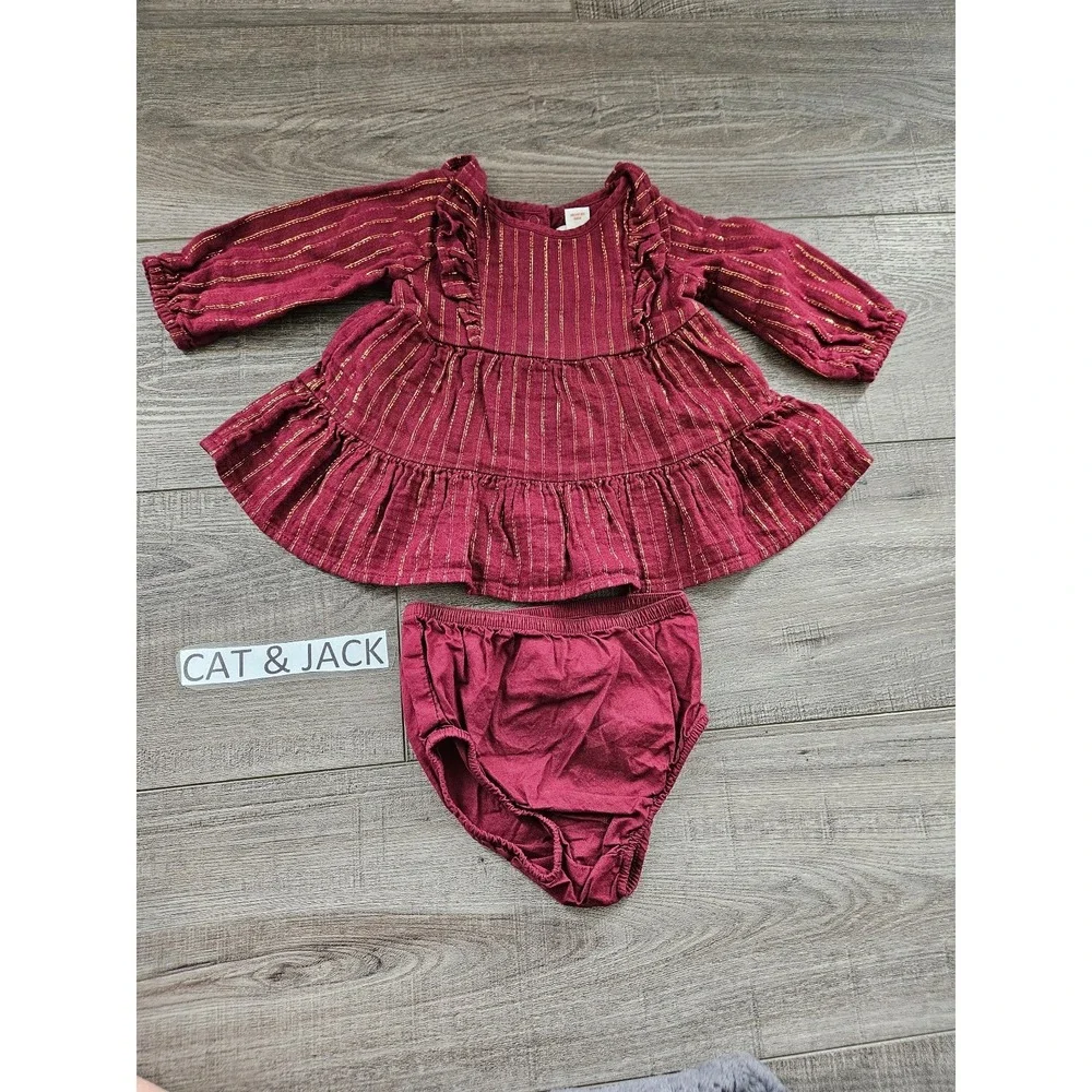 Cat and jack baby girl‎ set 0-3 mos